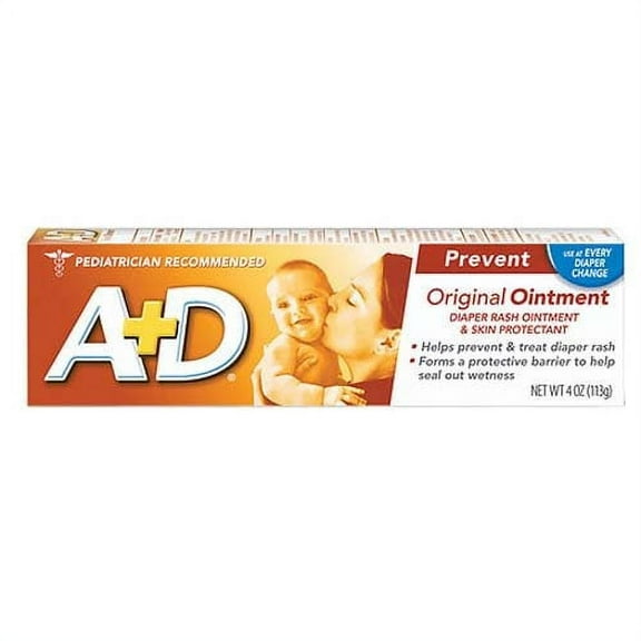 A And D Diaper Rash And Skin Protectant Original Ointment, 4 Oz