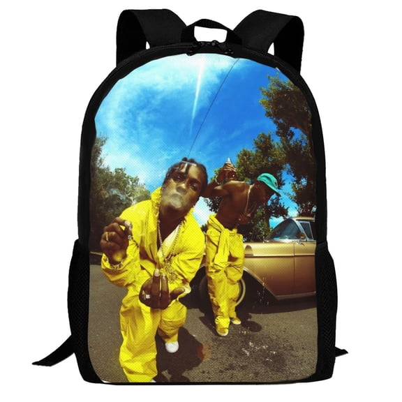 A$Ap Rocky Backpack,3d Print Laptop Backpack Lightweight Casual Daypack Bookbag Multi-Function Travel Backpack 16.5 In