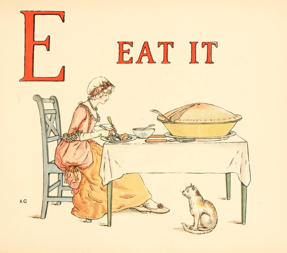 A Apple Pie 1886 E Eat it Canvas Art - Kate Greenaway (24 x 36)