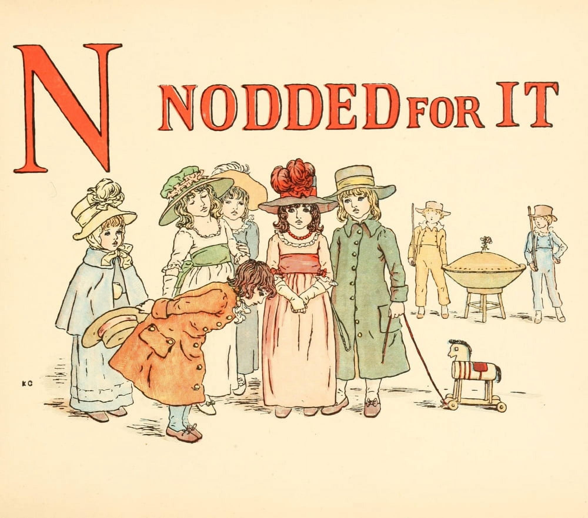 A Apple Pie 1886 N Nodded for it Canvas Art - Kate Greenaway (18 x 24)