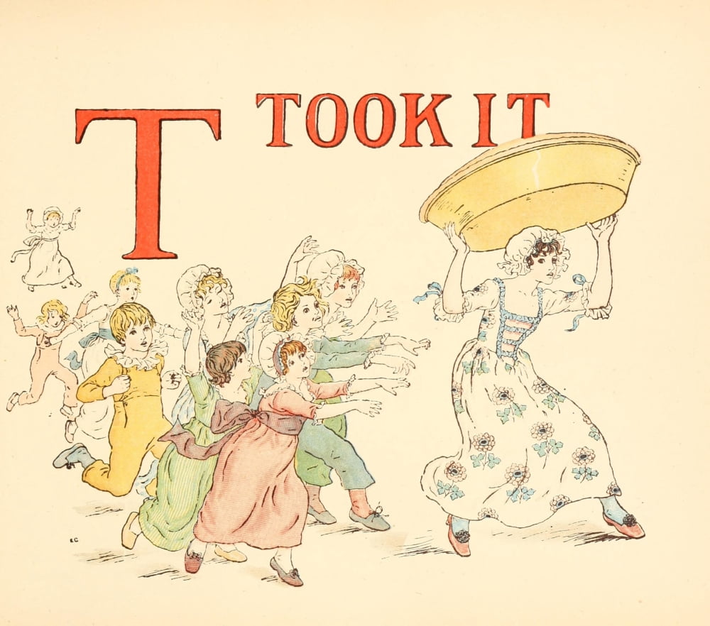 A Apple Pie 1886 T Took it Canvas Art - Kate Greenaway (18 x 24)
