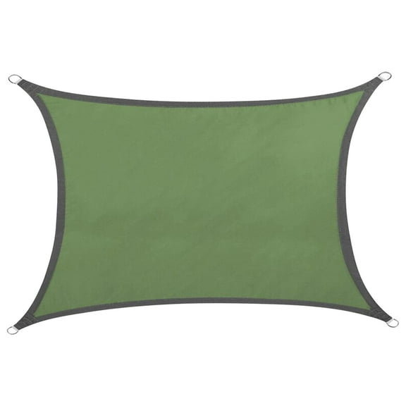 A Army Green Outdoor Sun Shade Sail Canopy Uv Protection For Garden 118X78 Inch
