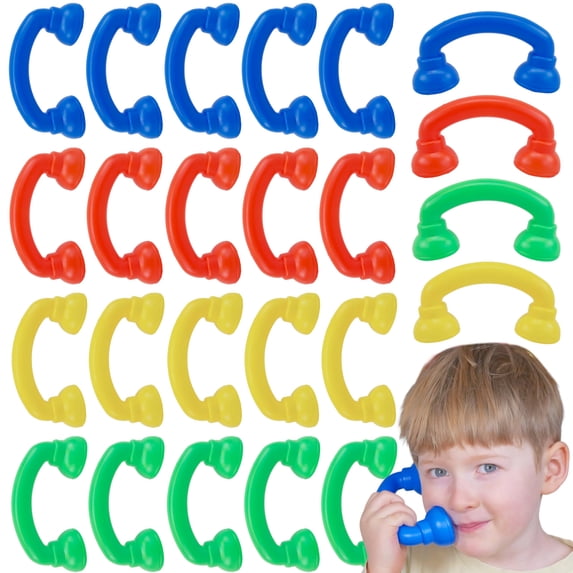 A+ Assets Whisper Phones - (24-Pack) Reading Aid for Kids, Toddlers, and Speech Therapy - Bulk Pack of Reading Whisper Phones for Classrooms