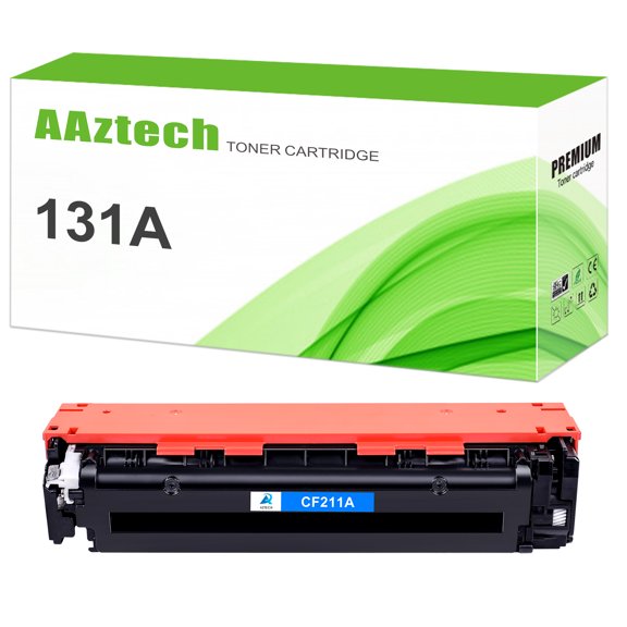 A Aztech 1-Pack Compatible Toner Cartridge for CF211A 131A LaserJet Pro 200 color M251nw M251n MFP M276nw M276n (Cyan)
