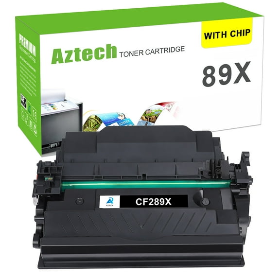 A Aztech 1-Pack (with CHIP) Compatible for HP 89A CF289A 89X CF289X Toner Cartridge for HP Enterprise M507n M507dn M507x MFP M528dn M528f (Black)
