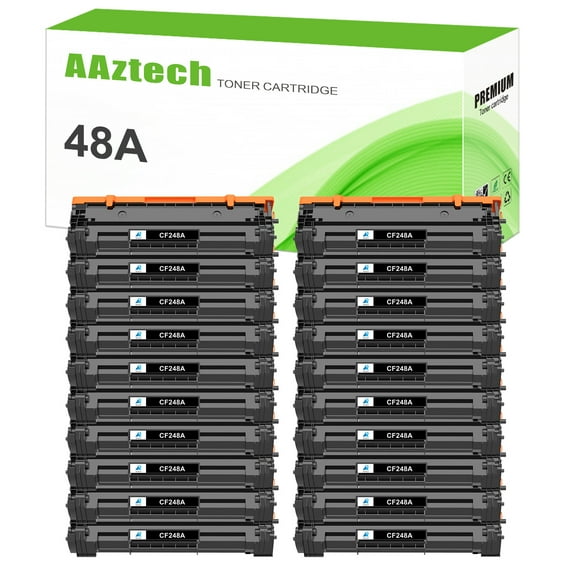 A Aztech 20-Pack Compatible Toner Cartridge for HP 48A CF248A Work with HP LaserJet Pro M15w M15a LaserJet MFP M28w MFP M29w Printer (Black)