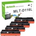 thumbnail image 1 of A Aztech 4-Pack Compatible Toner Cartridge for Samsung MLT-D116L use with Samsung Xpress SL-M2825DW SL-M2625D SL-M2875FW SL-M2875FD SL-M2885FW SL-M2835 Printer (Black), 1 of 12