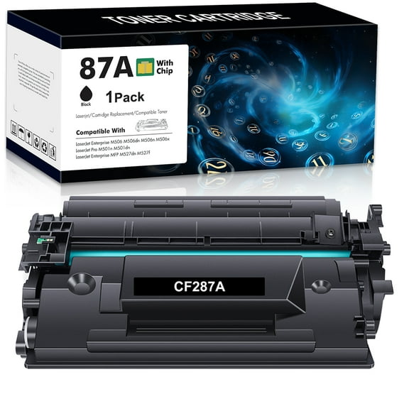 A Aztech Compatible 87A Toner Cartridge Replacement for HP 87A CF287A 87X CF287X Enterprise M506 M506dn M506n M506x Pro M501 M501dn M527 M527dn Printer (Black, 1-Pack)