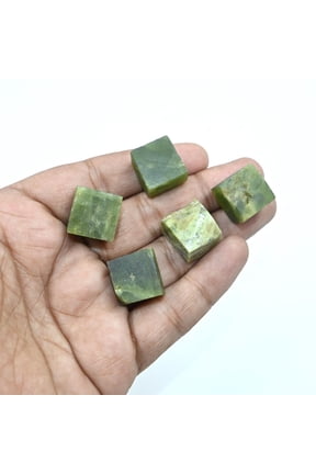 AAA Quality Green Vesuvianite: Rough Loose Gemstone Raw For Jewelry Making And Cube, Box