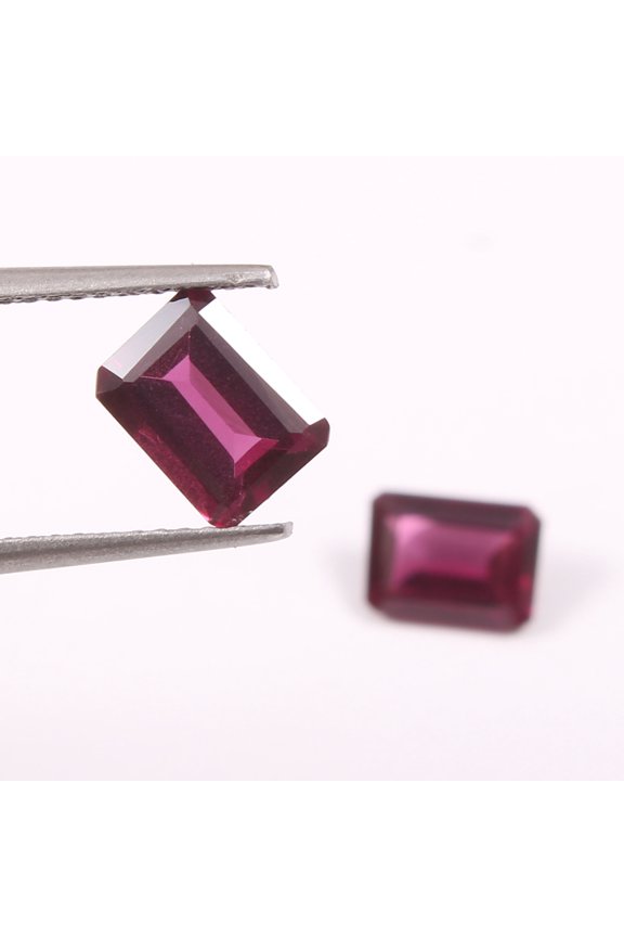 Garnet Rectangle Loose Stones 5x10mm, Red Garnet Rings & Necklaces, Jewelry Making Supplies.