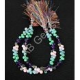 thumbnail image 1 of A.B. Gems Mixed Gemstone Drop Beads Strand â€“ Amazonite, Amethyst, Chrysoprase, Pink Opal Bi-Color Teardrop Bead 7"., 1 of 2