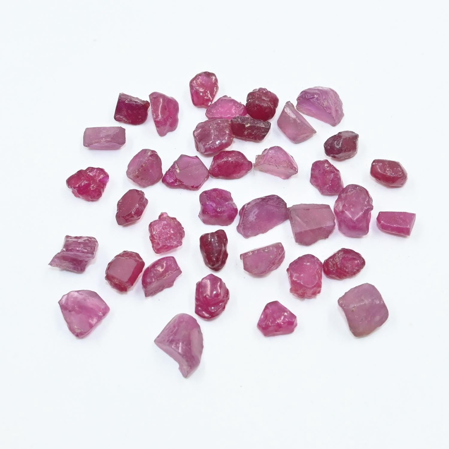 A.B. Gems Natural Tiny Ruby Raw, Precious Ruby Crystal, Raw Ruby Gemstone, Uncut Ruby Stone, Jewelry Making, Healing Crystal, Collector's Gem