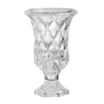 thumbnail image 1 of A&B Home  10-inch Clear Diamond Pattern Vase, 1 of 1