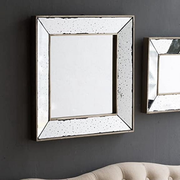 A&B Home, 12 x 1.5 x 12-Inch Mirabelle Antique-Style Wall Mirror