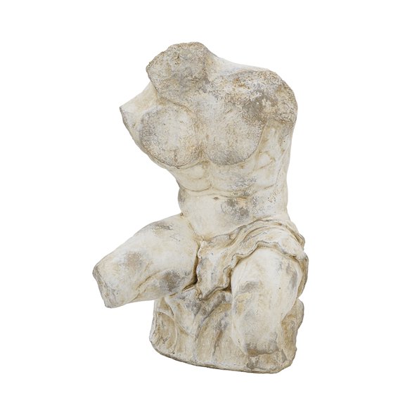 A&B Home 22.8-Inch Belvedere Ivory Magnesium Classical Torso Statue