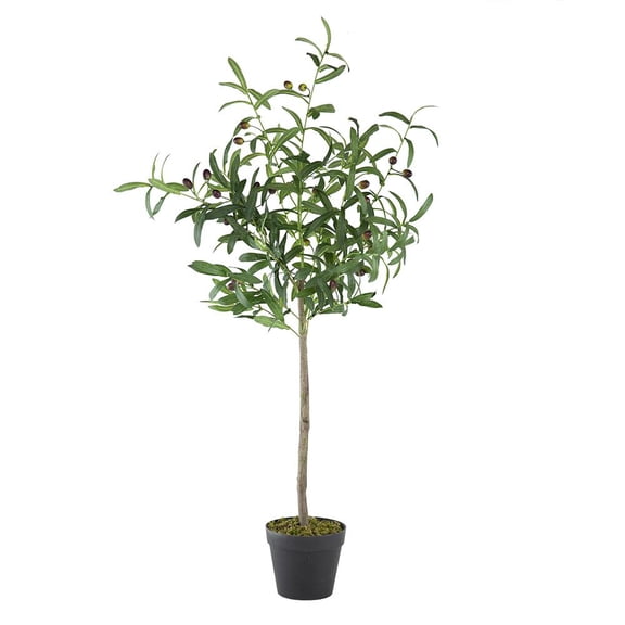 A&B Home 42" Artificial Olive Tree with Cement Pot