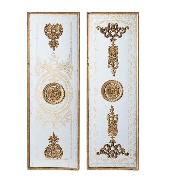 A&B Home 48" Mirror Wall Decor - Clear, Gold