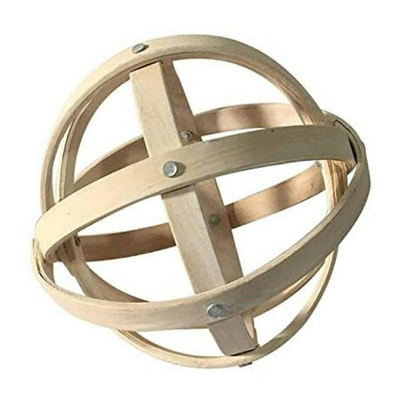 A&B Home 8" Decorative Ball in White-Color:Whitewash,Style:Contemporary