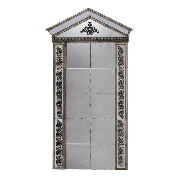 A&B Home 94.5" Full Length Decorative Mirror-Color:Silver,Style:Vintage Glamour