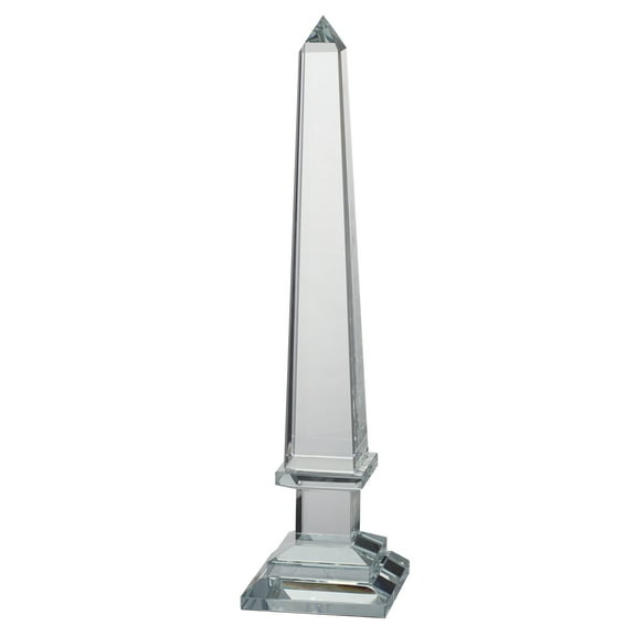A&B Home Anthony Venetucci Clear Glass Obelisk