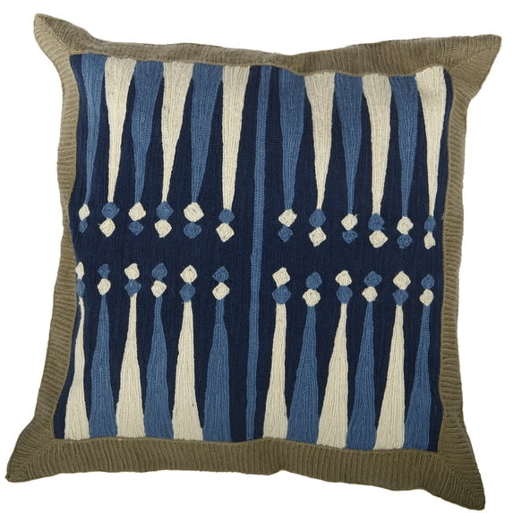 A&B Home Anthony Venetucci Embroidered Throw Pillow, 20 by 20-Inch