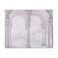thumbnail image 1 of A&B Home Arch Motif Wall Art - Gold Frame - Gray, White Print, 1 of 5