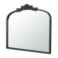 thumbnail image 1 of A&B Home Arched Vertical Mirror-Wall Mirror with Black Metal Frame,40"x31" Large Arch Mirror for Bathroom Bedroom Living Room, 1 of 8