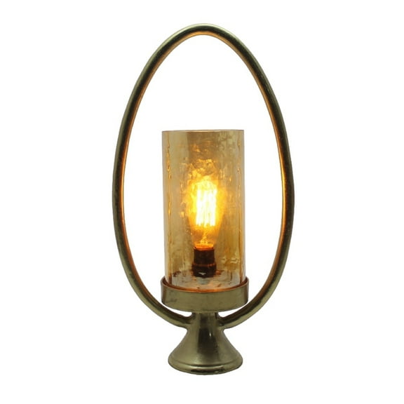 A&B Home Bascom Table Lamp - 11"W x 5"L x 22"H - Gold/Clear