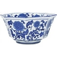thumbnail image 1 of A&B Home Blue and White Porcelain Bowl, Fruit Bowl Salad Bowls Chinoiserie Decorative Bowl, Large Serving Bowls for Noodle Soup Rice Pho, 11" x 11" x 6", 1 of 5