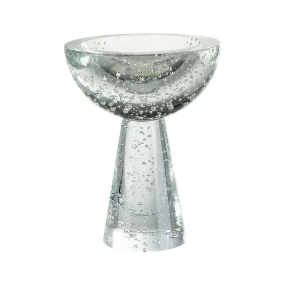 A&B Home Bubble Pedestal Bowl - 6"Dia. x 8"H - Clear