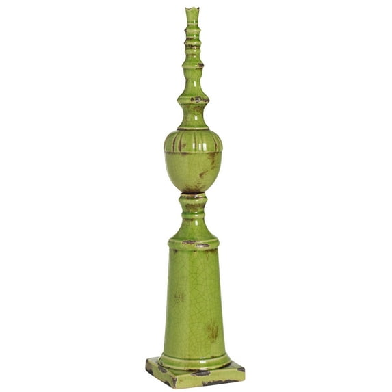 A&B Home Cora Decorative Spire, Medium, Green