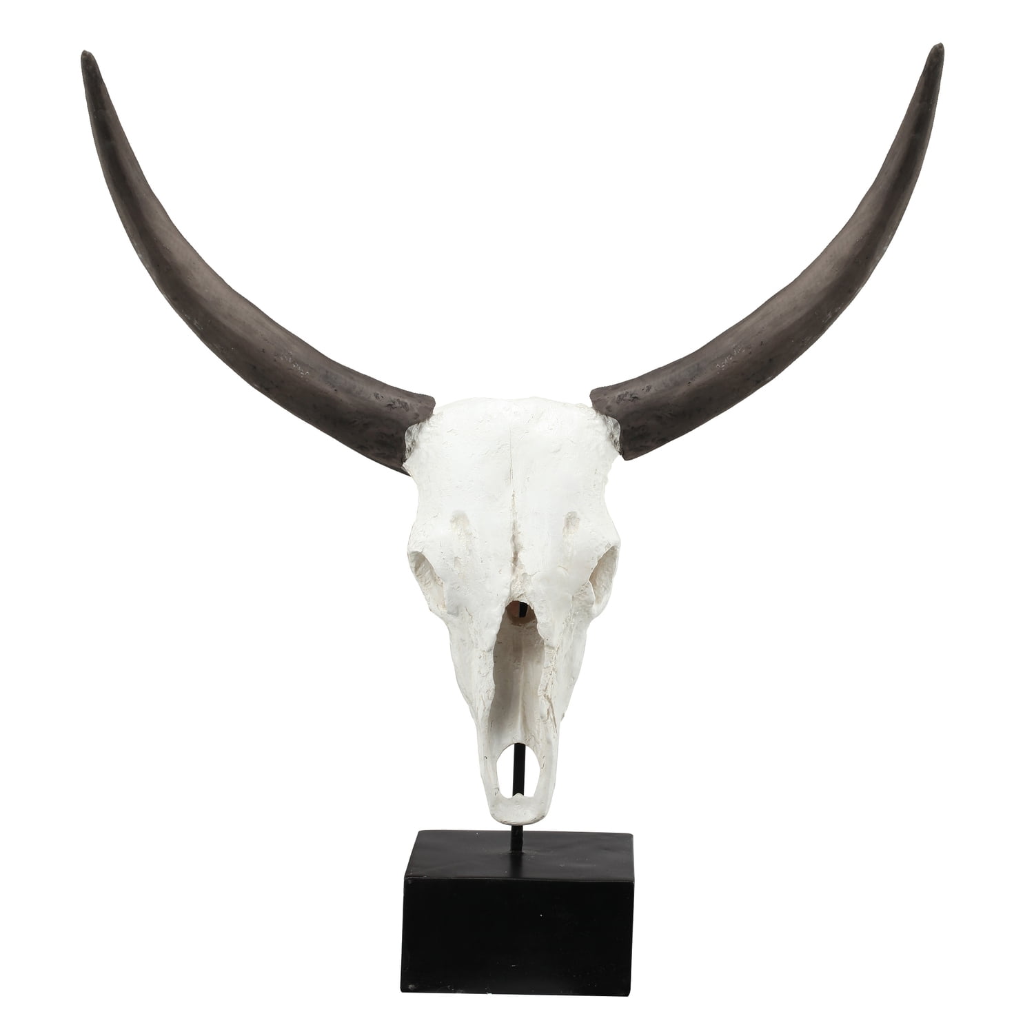 A&B Home Cow Skull - White