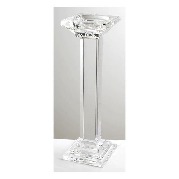 A&B Home Crystal Pillar Candle Holder 4" x 4" x 13"