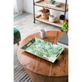 thumbnail image 1 of A & B Home Decorative Breakfast Tray Green Leaf Print Rectangular Serving Tray with Handles Food Safe Plastic 11.80" x 1.4" x 18", 1 of 3