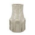 thumbnail image 1 of A&B Home Decorative Ceramic Vase with Textured Ridged Design - 7" x 7" x 11.5" - Gold, 1 of 8