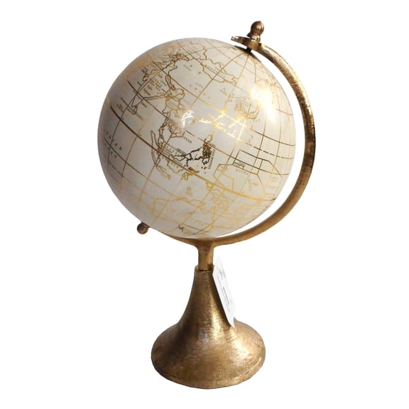 A&B Home Decorative Globe - 15" - Gold Finish