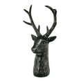 thumbnail image 1 of A&B Home Deer Head Sculpture - Deer Figurine Black Statue Home Decor, Table Centerpiece Display for Living Room Bedroom Office, 6" x 4" x 11", 1 of 8