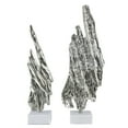 thumbnail image 1 of A&B Home Easley Aluminum and Marble Statuaries - Set of 2 - Silver/White, 1 of 6