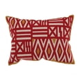 thumbnail image 1 of A&B Home Embroidered Pillow with Feather Fill - 14" x 20" - Red, 1 of 1