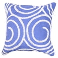 thumbnail image 1 of A&B Home Embroidered Throw Pillow, Blue, 18 by 18-Inch, 1 of 2