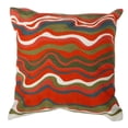thumbnail image 1 of A&B Home Embroidered Throw Pillow, Multicolor, 18 by 18-Inch, 1 of 2