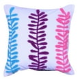 thumbnail image 1 of A&B Home Embroidered Throw Pillow, Multicolor, 18 by 18-Inch, 1 of 2