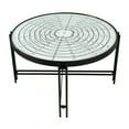thumbnail image 1 of A&B Home Fernando Mirror Coffee Table - 32"Dia. x 18"H - Black/White, 1 of 1