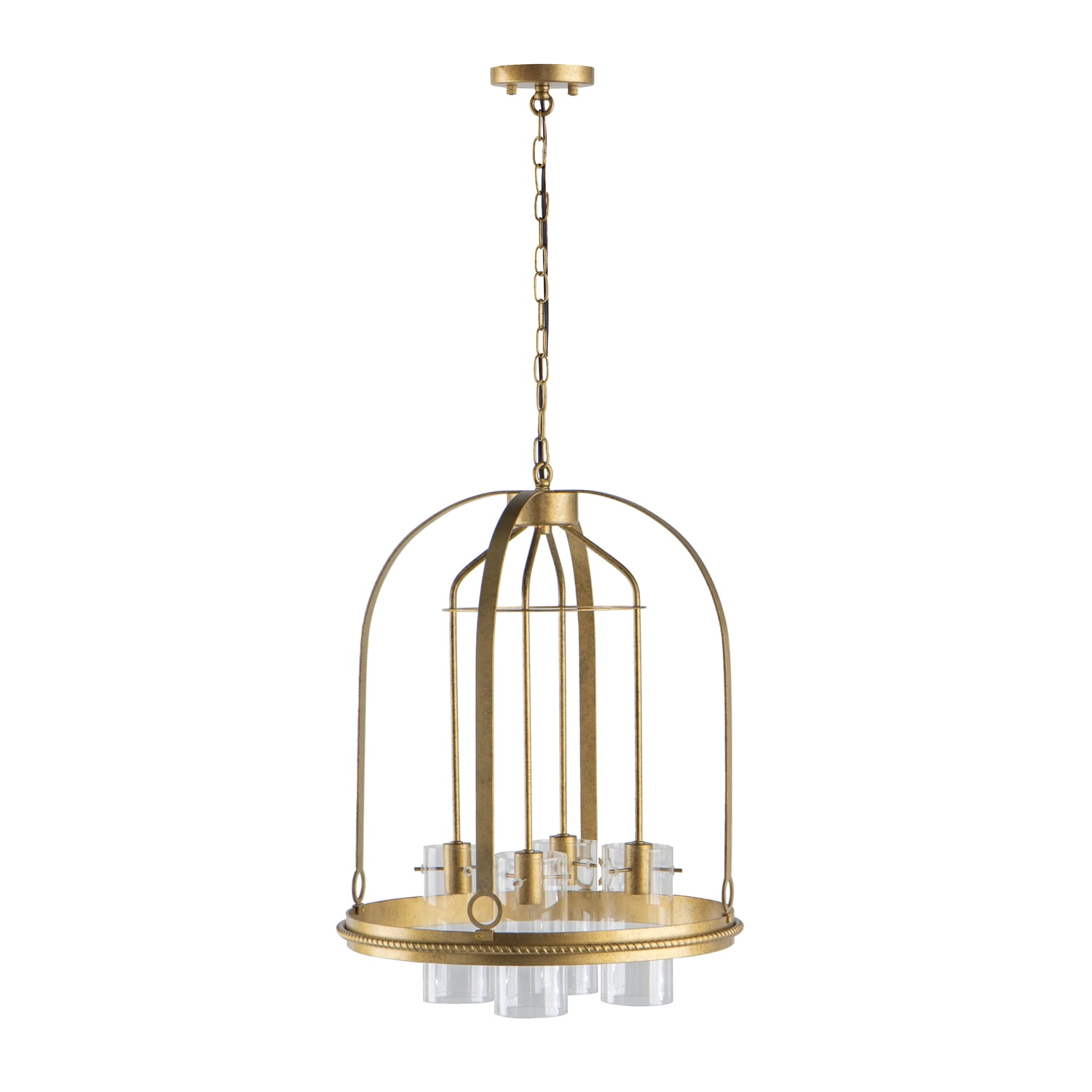 A&B Home Florence 4-Light Chandelier - 18"D x 18"W x 23.7"H - Gold