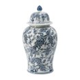 thumbnail image 1 of A&B Home Ginger Jar - Blue White Porcelain Decorative Jar with Lid, Flower Pattern Ceramic Vase Centerpiece Décor, 18 inch, 1 of 6