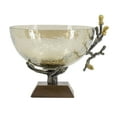 thumbnail image 1 of A&B Home Glass Bowl on Metallic Twig Base 9.1" x 7.9" x 7.1", 1 of 5
