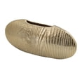 thumbnail image 1 of A&B Home Gold Aluminum Table Vase with Wood Grain Texture 15.9" x 3.7" x 6.7", 1 of 5
