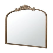 A&B Home Gold Arch Mirror with Metal Frame, 40x31 Wall Decor