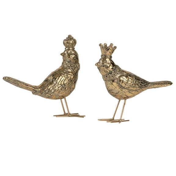 A&B Home Gold Bird Sculpture - Animal Statue Tabletop Home Dcor
