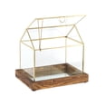 thumbnail image 1 of A&B Home Gold Rimmed Glass House - 9" x 6.5" x 8.5" - Gold/Clear, 1 of 5